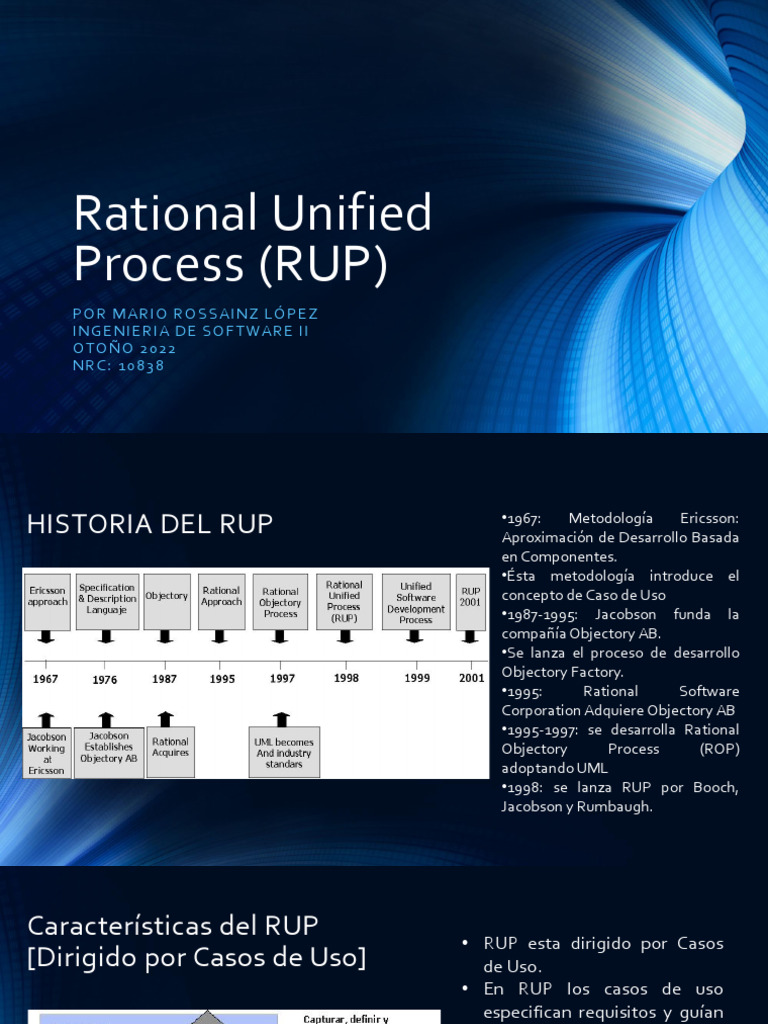 Historia y Características del RUP | PDF | Software | Ingeniería de ...
