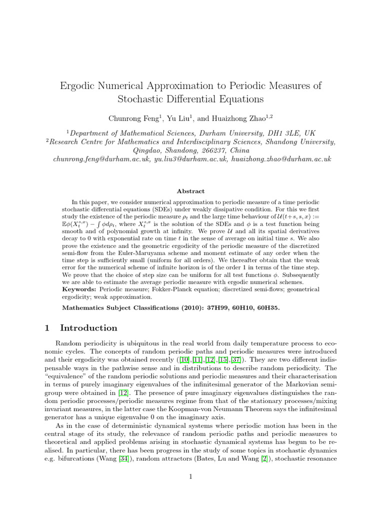 Ergodic numerical approximation to periodic measures of stochastic