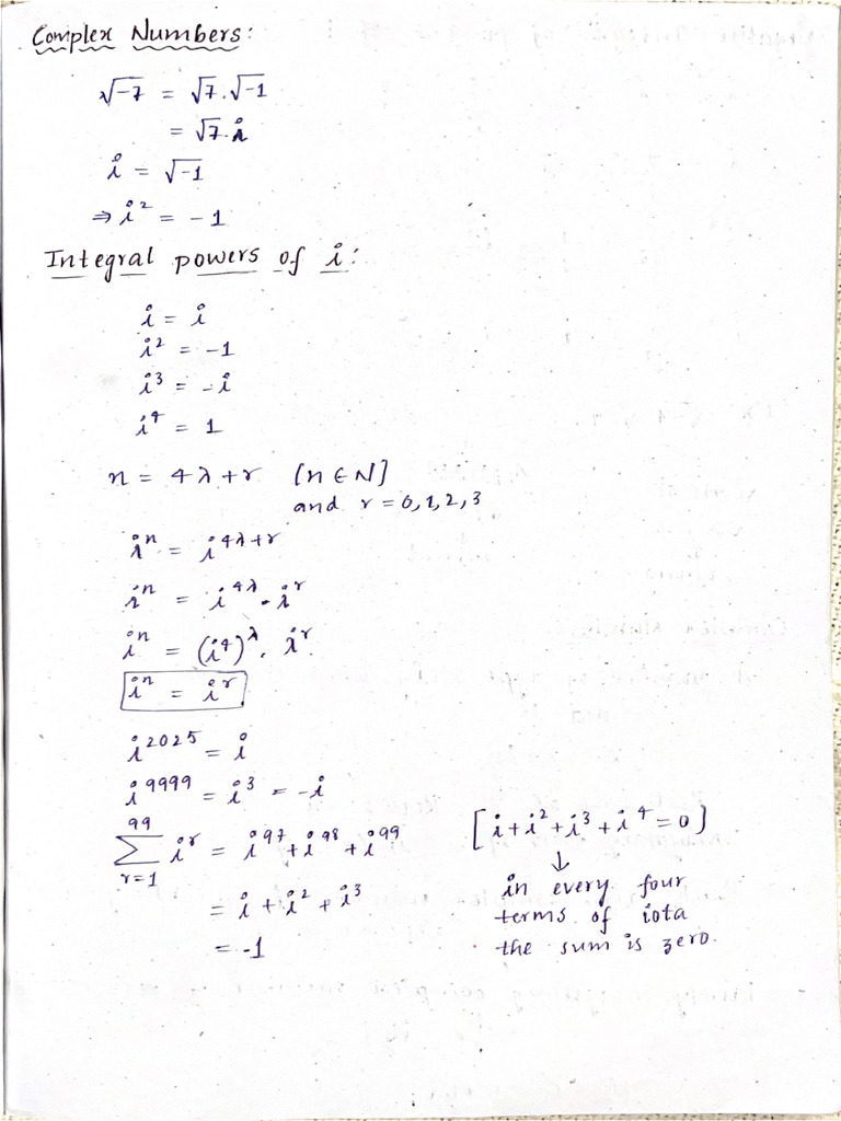 Complex Numbers | PDF
