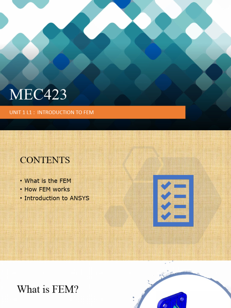 Introduction to Finite Element Method | PDF | Finite Element Method ...
