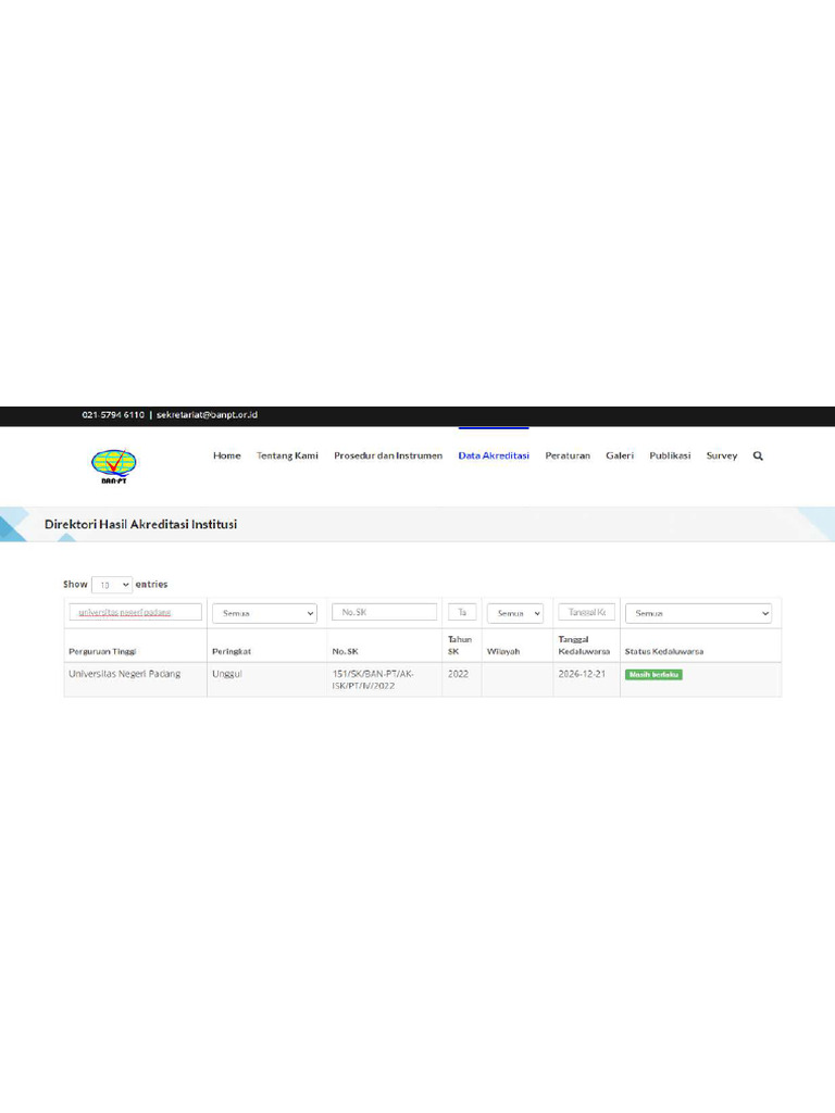 Akreditasi Kampus Pdf