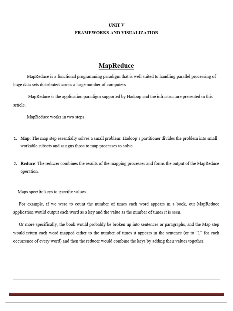 Da Unit 5 Data Analytics | PDF | No Sql | Apache Hadoop