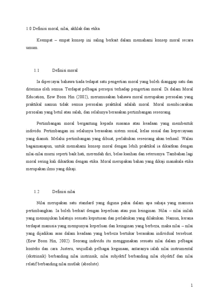 Assignmnet Moral Pdf