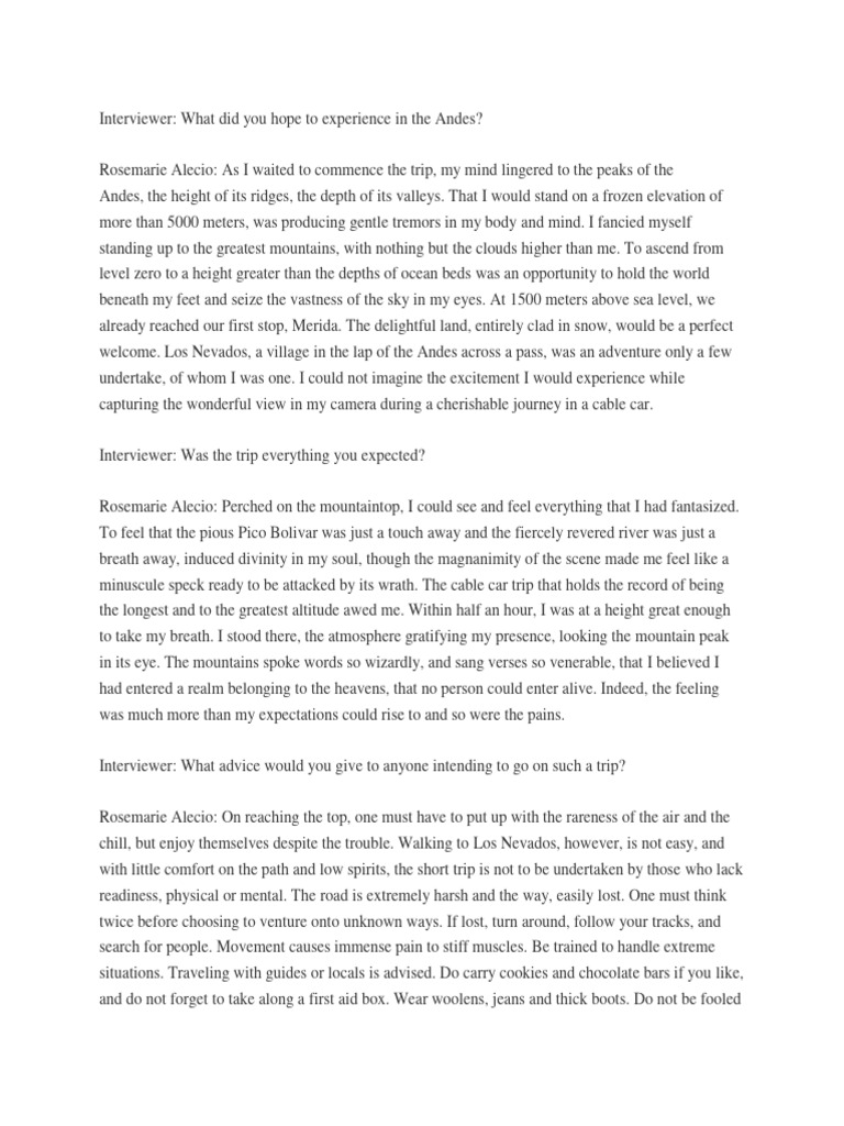 PP T1 Interview SAMPLE 2 | PDF | Earth Sciences