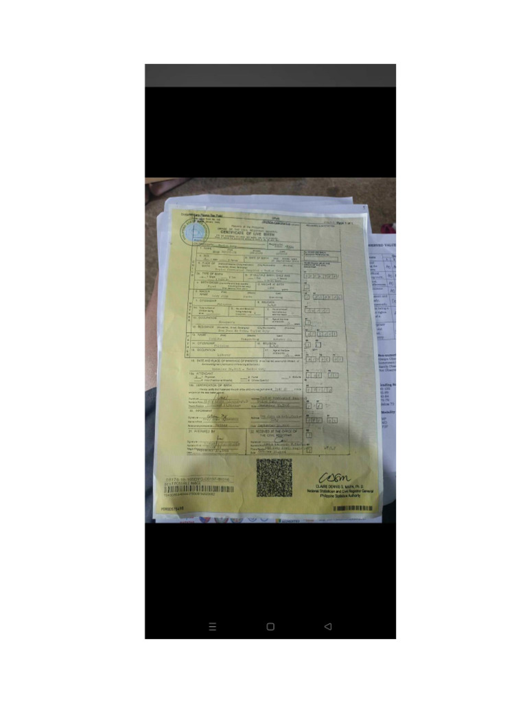 HOSPITAL BIRTH CERTIFICATE FORMAT PDF FREE DOWNLOAD visual data 7