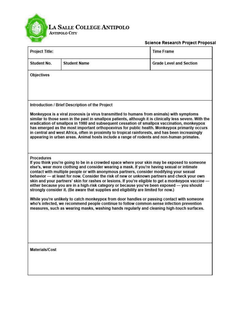 8b Group4 Project Proposal Pdf Smallpox Virology