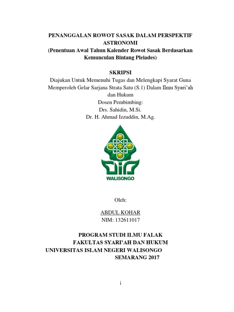 Penanggalan Rowot Sasak dan Astronomi | PDF
