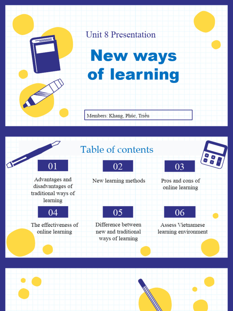 New vs Traditional Learning Methods | PDF | Educational Technology ...