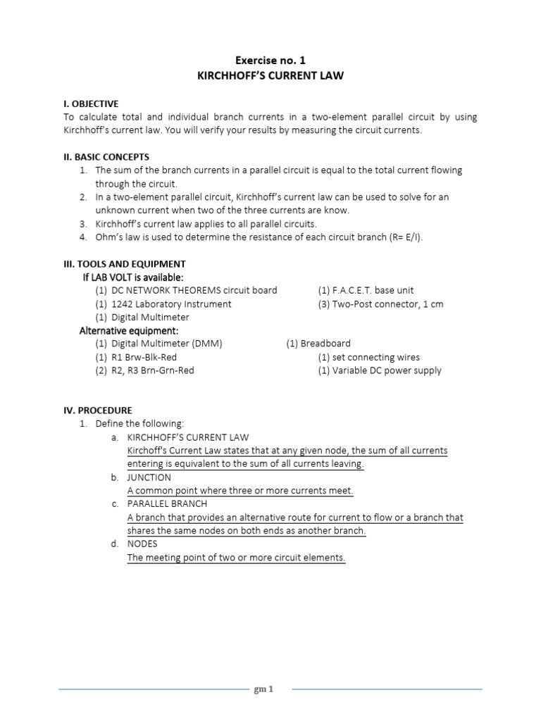 kcl-laboratory-report-pdf-resistor-electrical-network