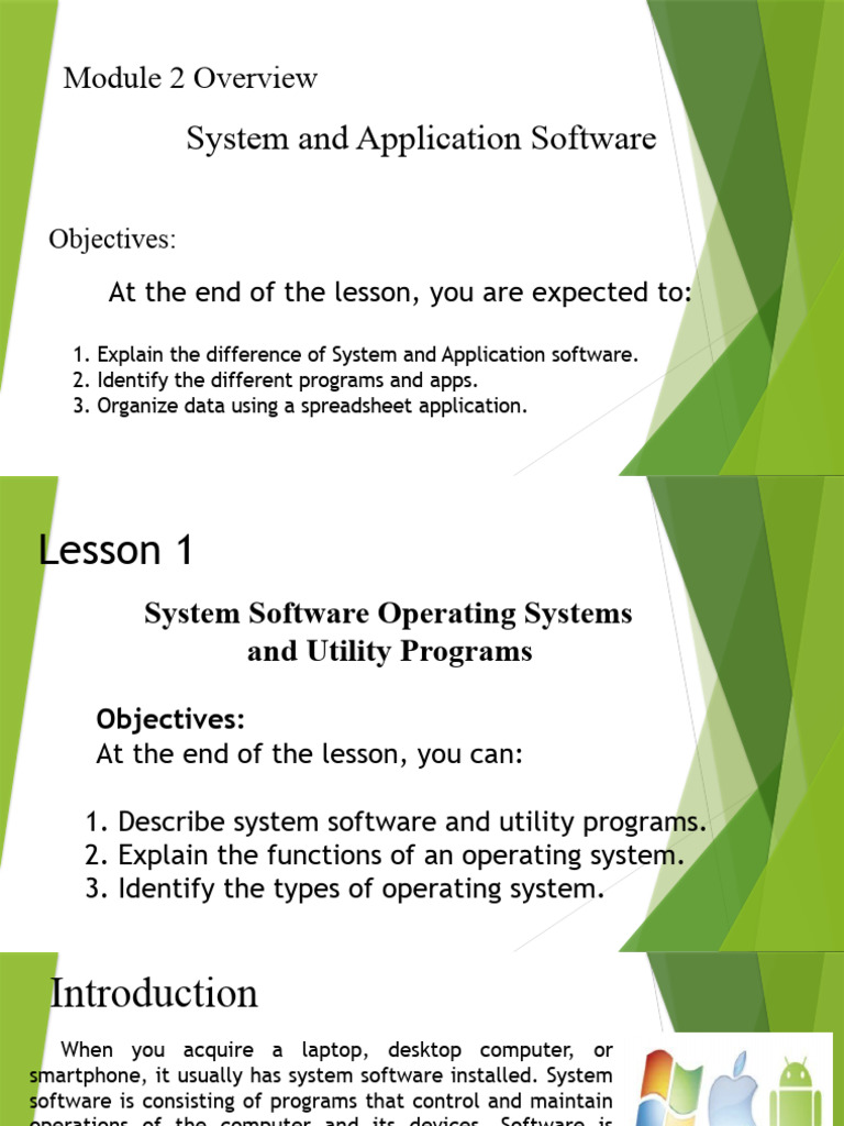 module2(lesson1) | PDF | Operating System | Programming