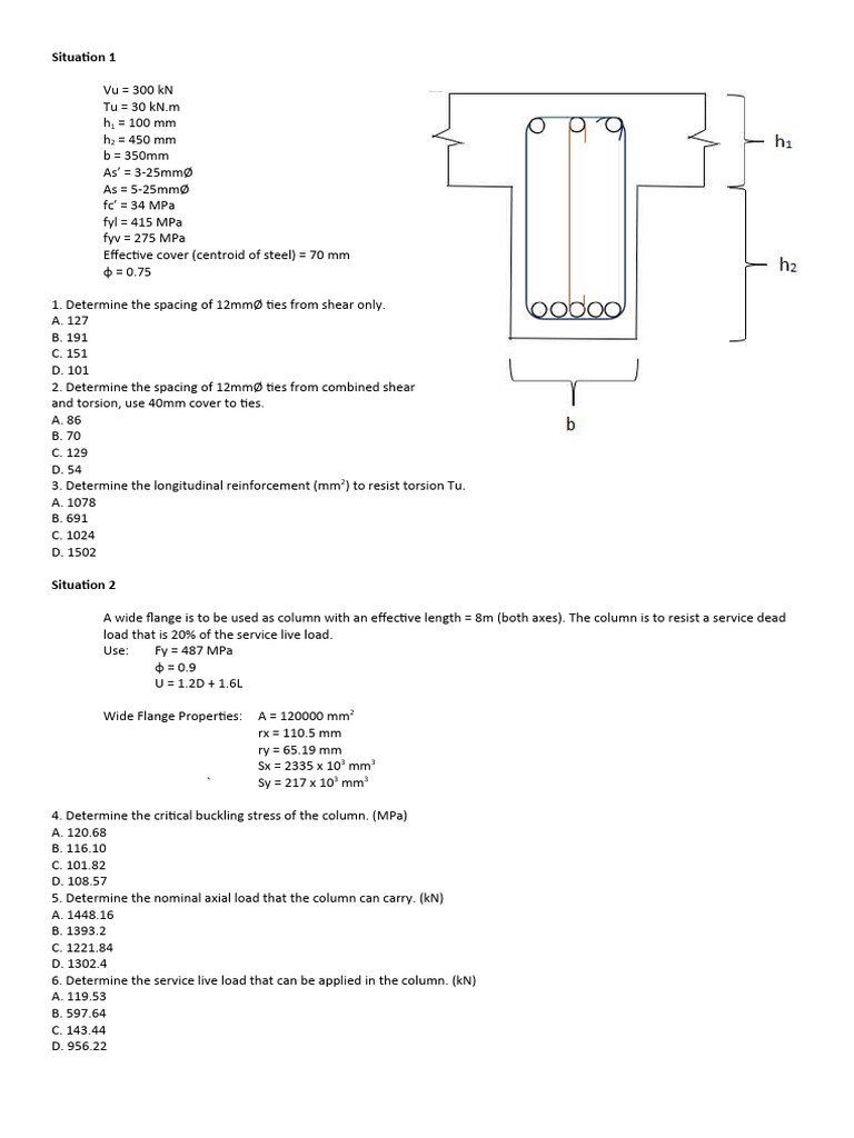 Structural Engineering Design Calculations | PDF | Deformation ...