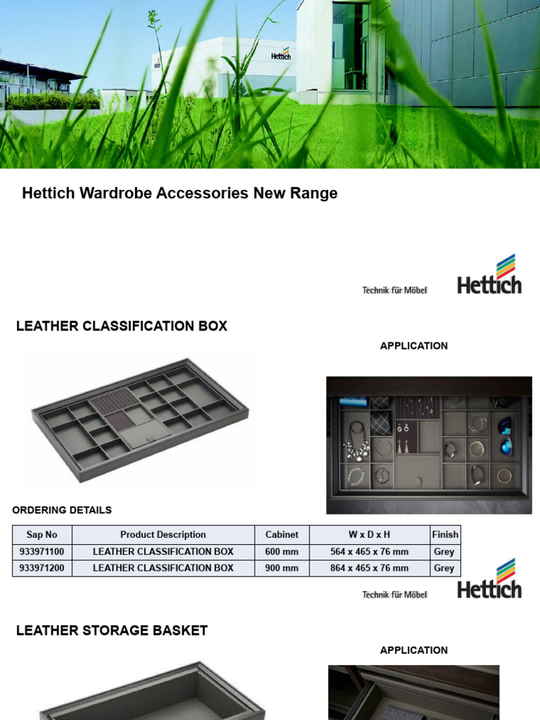 Hettich New Wardrobe Accessories Range PDF Clothing Fashion