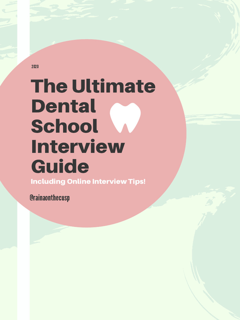 university of new england dental school interview