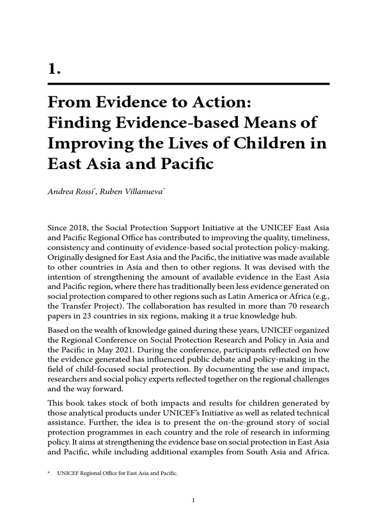 Chapter 1 - From Evidence To Action in East Asia and Pacific | PDF ...