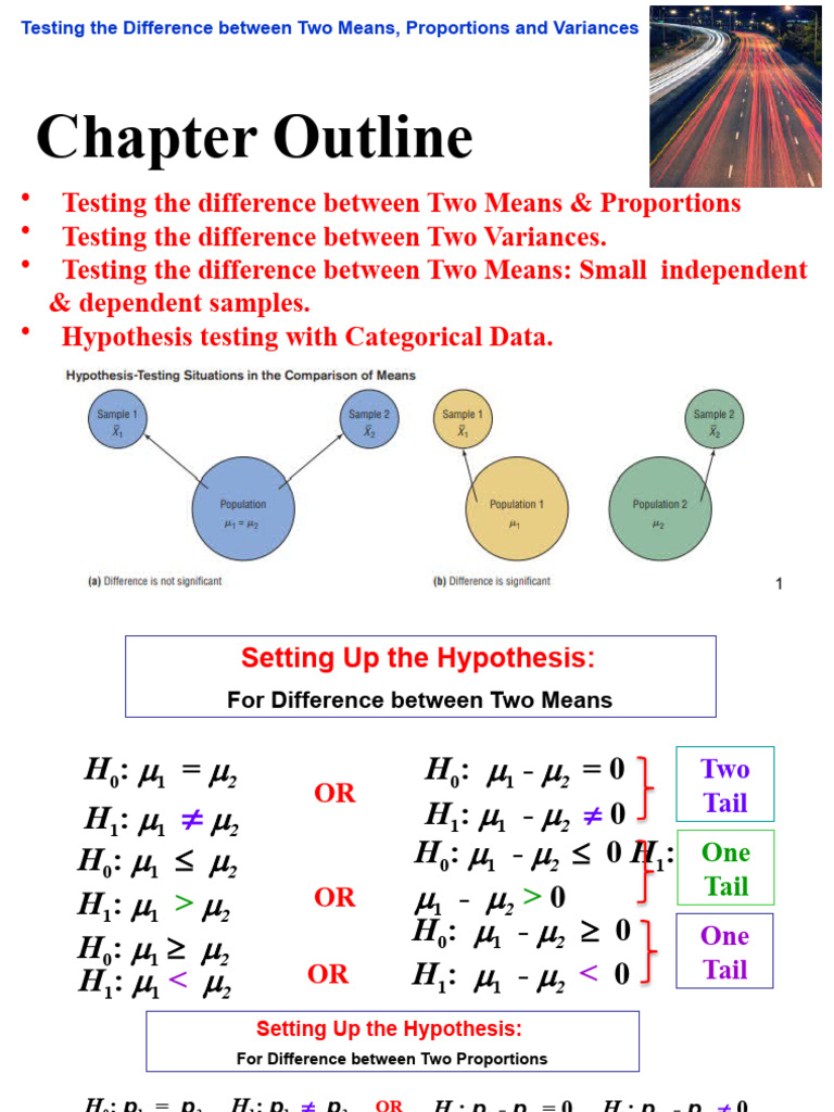 Hypothesis Testing for Means and Proportions | PDF | P Value ...