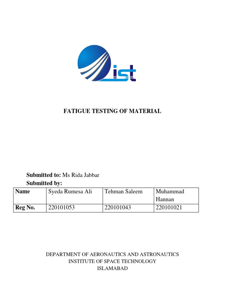 Fatigue Testing Pdf Fatigue Material Fracture
