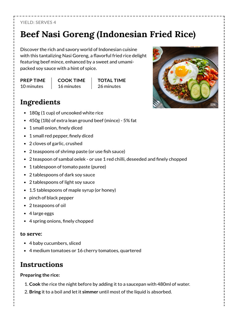 Beef Nasi Goreng (Indonesian Fried Rice) Slimming Eats1 Download
