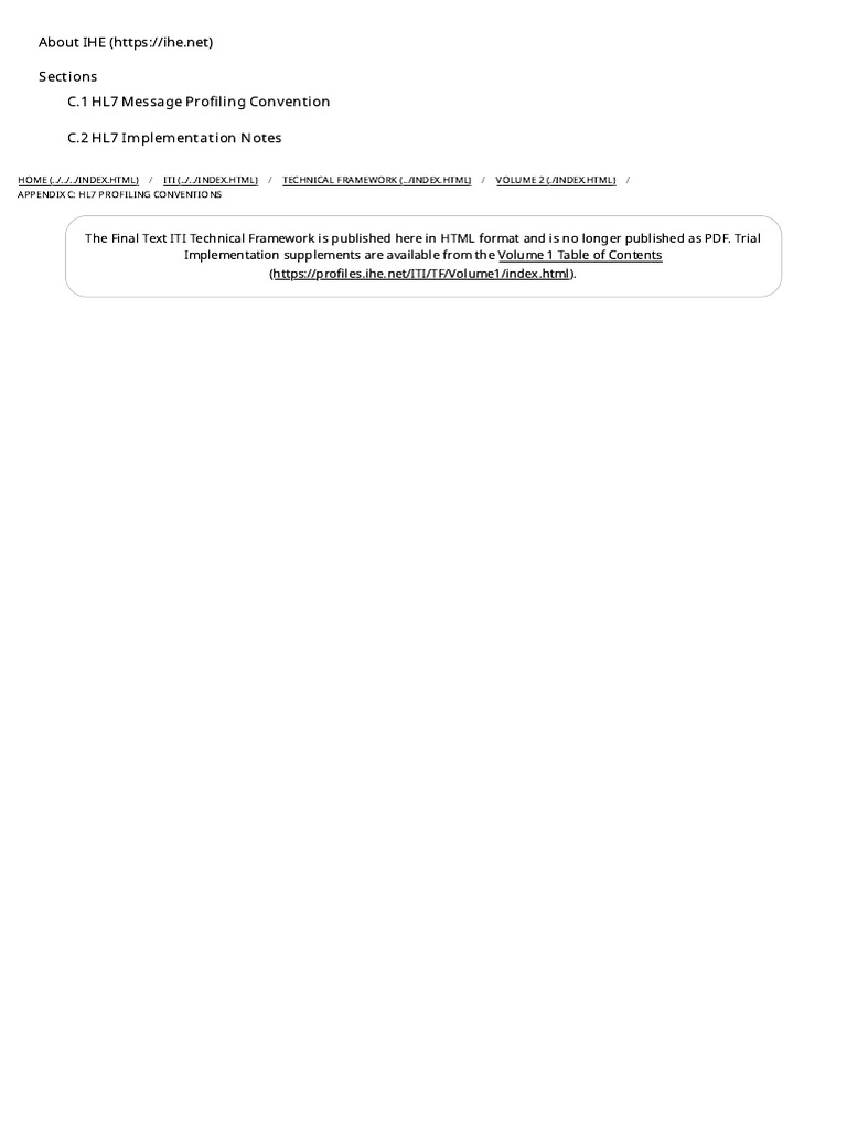 HL7 Profiling Conventions Overview | PDF | Transmission Control ...