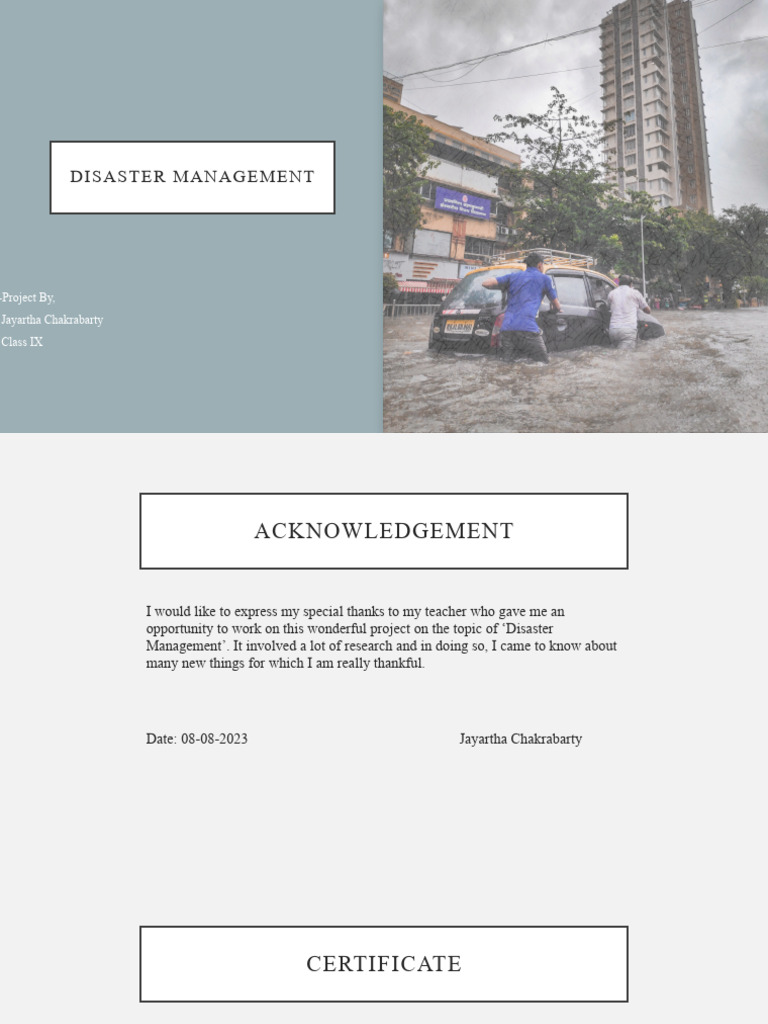 Disaster Management Basics | PDF | Natural Disasters | Emergency Management