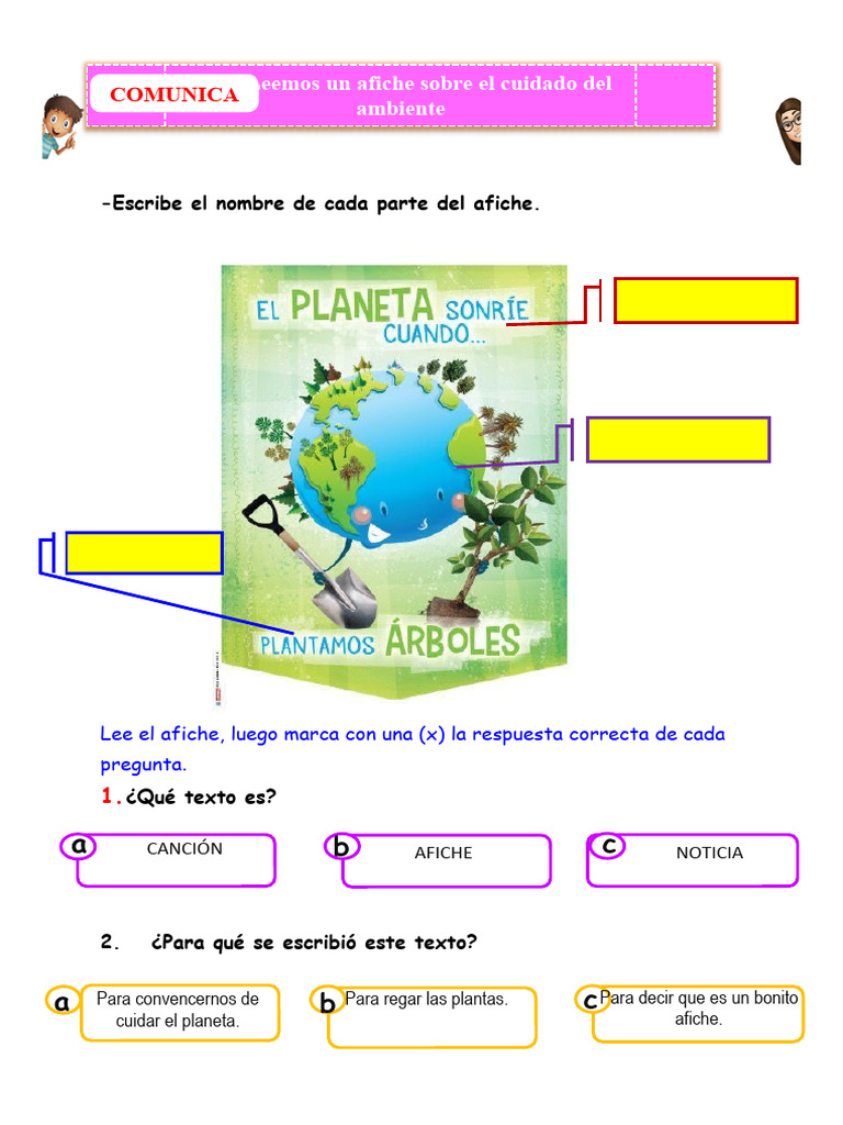 Afiche sobre el Cuidado del Medio Ambiente | PDF