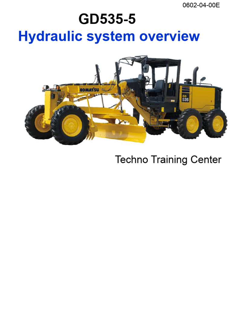 5 Gd535 5 Hydraulic System Final Download Free Pdf Valve Pump