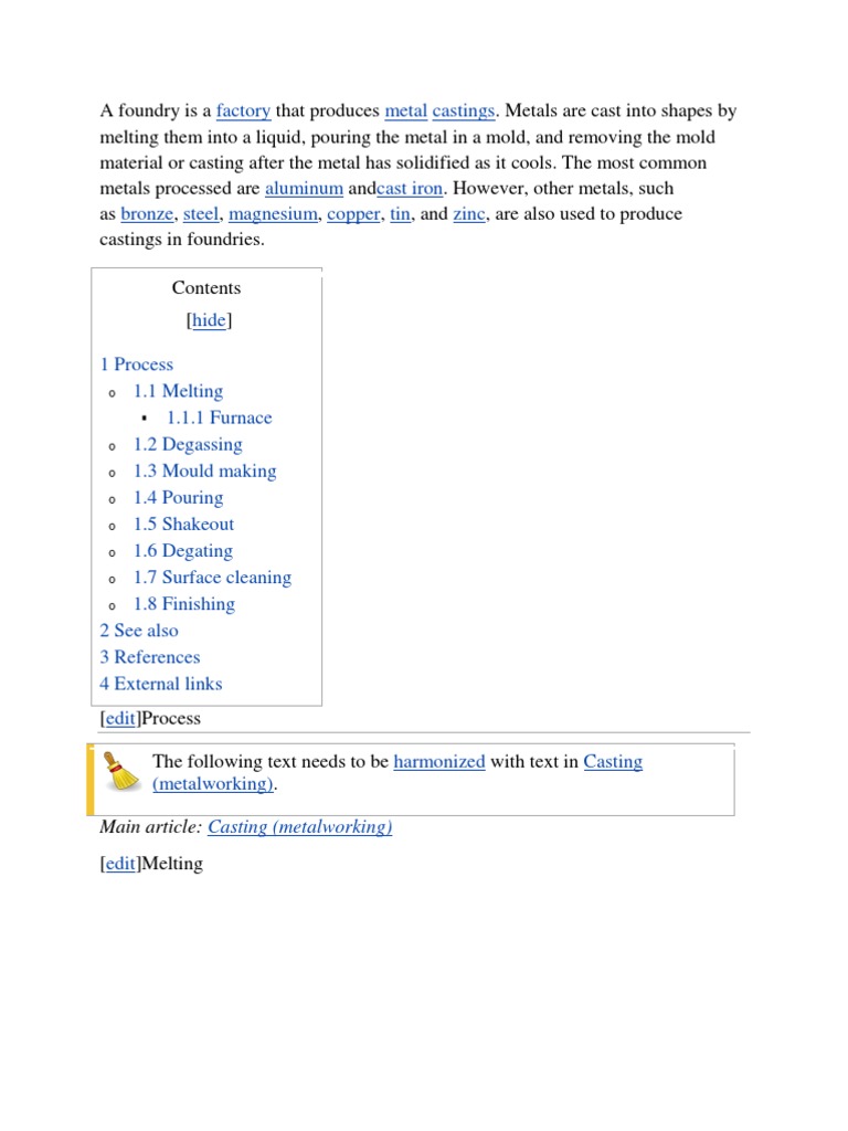 The Metal Casting Process An InDepth Look at the Steps Involved in