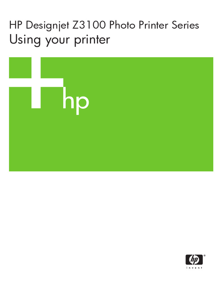 Hp z3100 printer users guide pdf printer computing computing