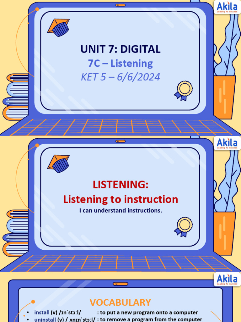 (KET 5-6.6.24) Unit 7C - Digital World (Listening) | PDF | Computer ...