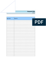 Keyword Research Template