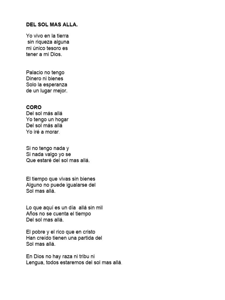 Del Sol Mas Alla Pdf