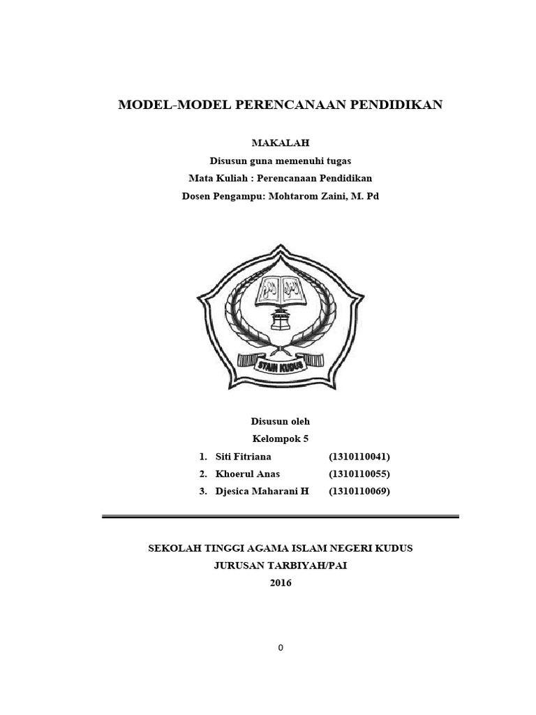 Model Perencanaan Pendidikan Efektif | PDF | Karier & Perkembangan