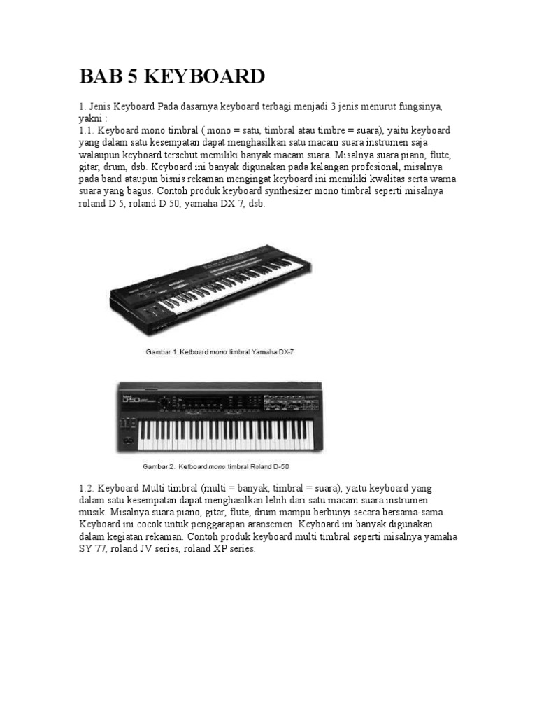 Bab 5 Keyboard | PDF | Seni & Disiplin Bahasa | Kajian Bahasa Asing