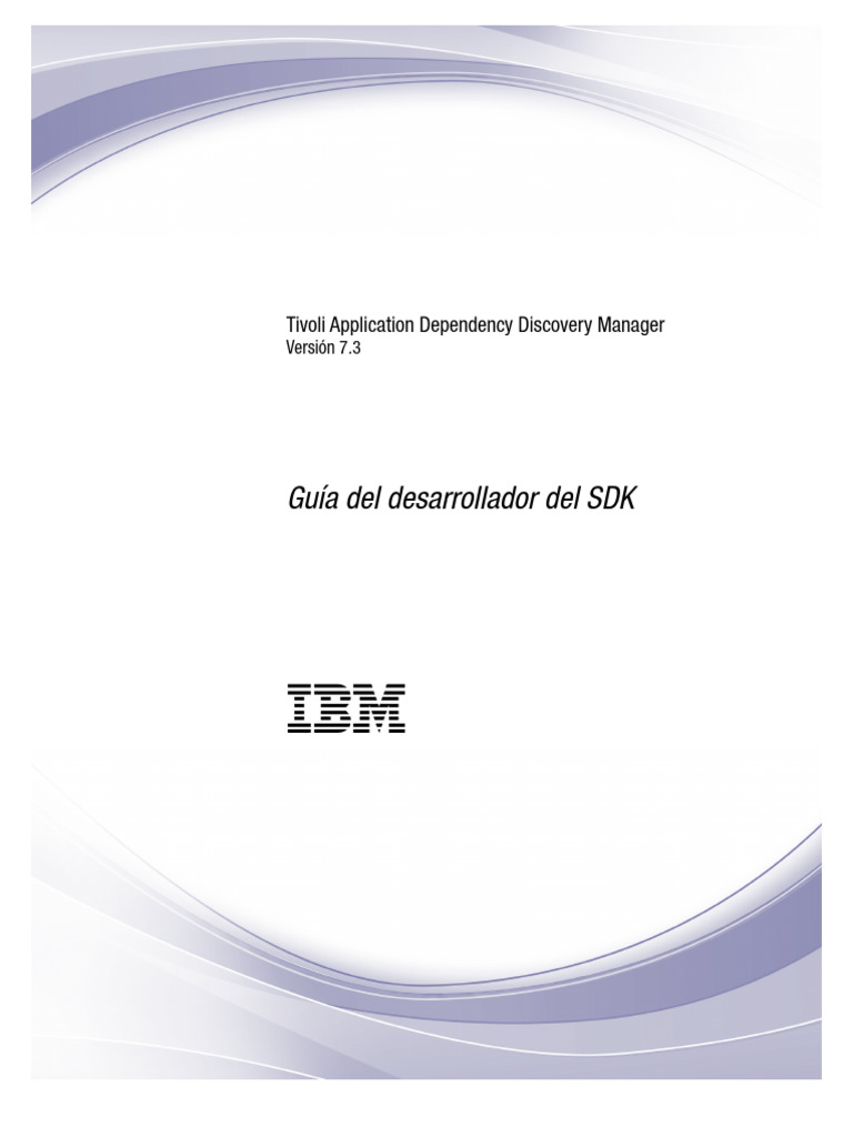 Guía del SDK de IBM TADDM 7.3 | PDF | Servidor (Computación) | Java ...