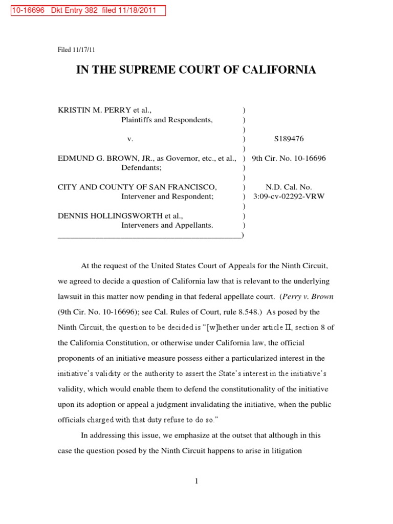 In The Supreme Court of California Filed 11/17/11 PDF California