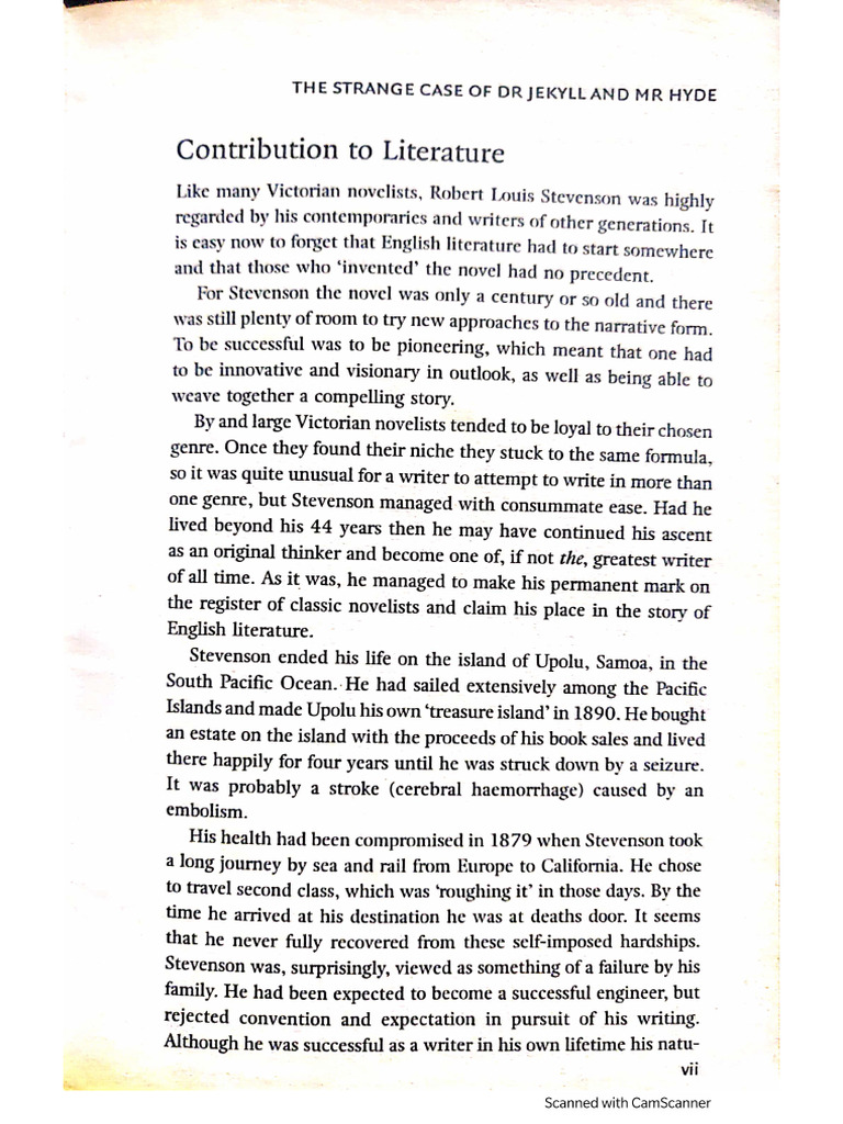 About R L Stevenson | PDF