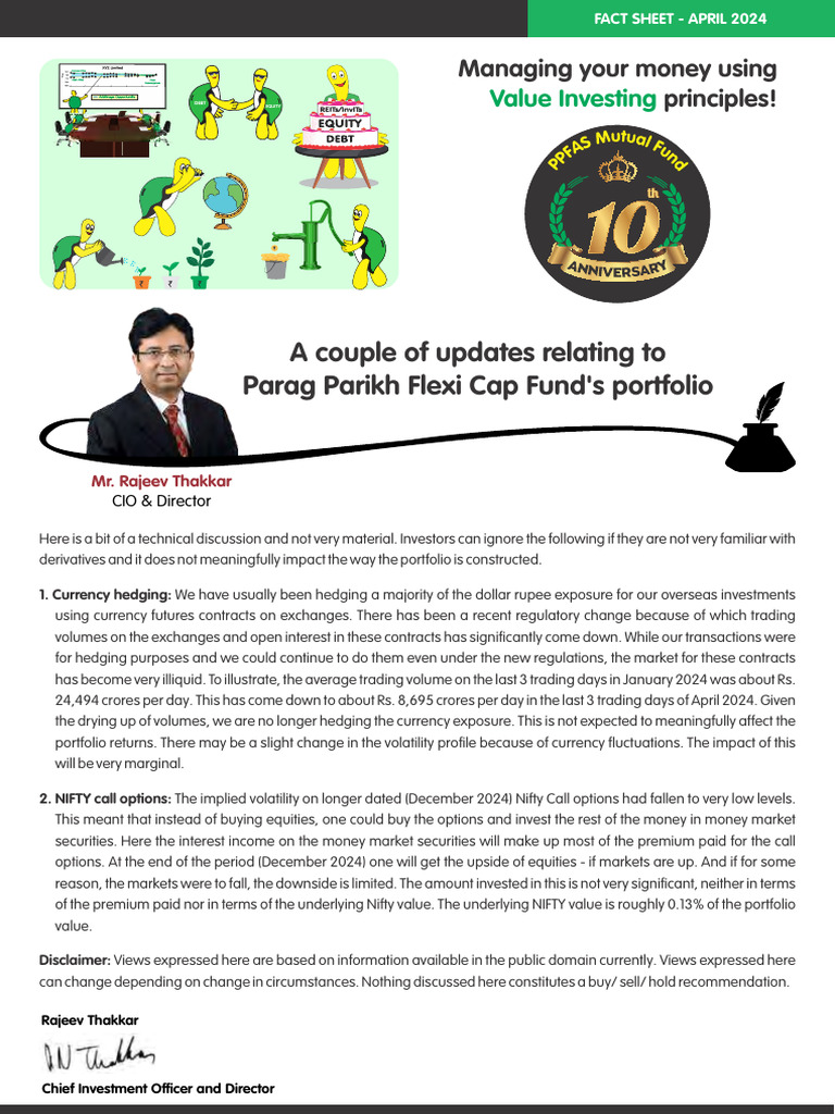 Ppfas mf factsheet for april 2024 pdf stocks hedge finance 