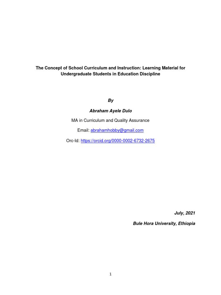 WHAT IS CURRICULUM AND INSTRUCTION intelligence overview