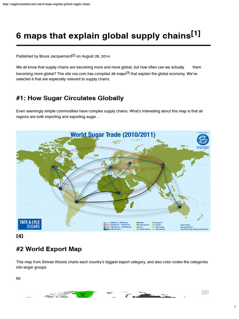 6 Key Maps of Global Supply Chains | PDF | Supply Chain | Trade