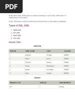SQL Joins Cheat Sheet | PDF | Sql | Databases