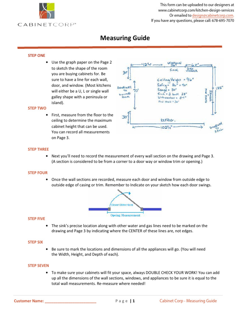 Kitchen Cabinet Guide Standard Sizes Dimensions | PDF | Cabinetry ...