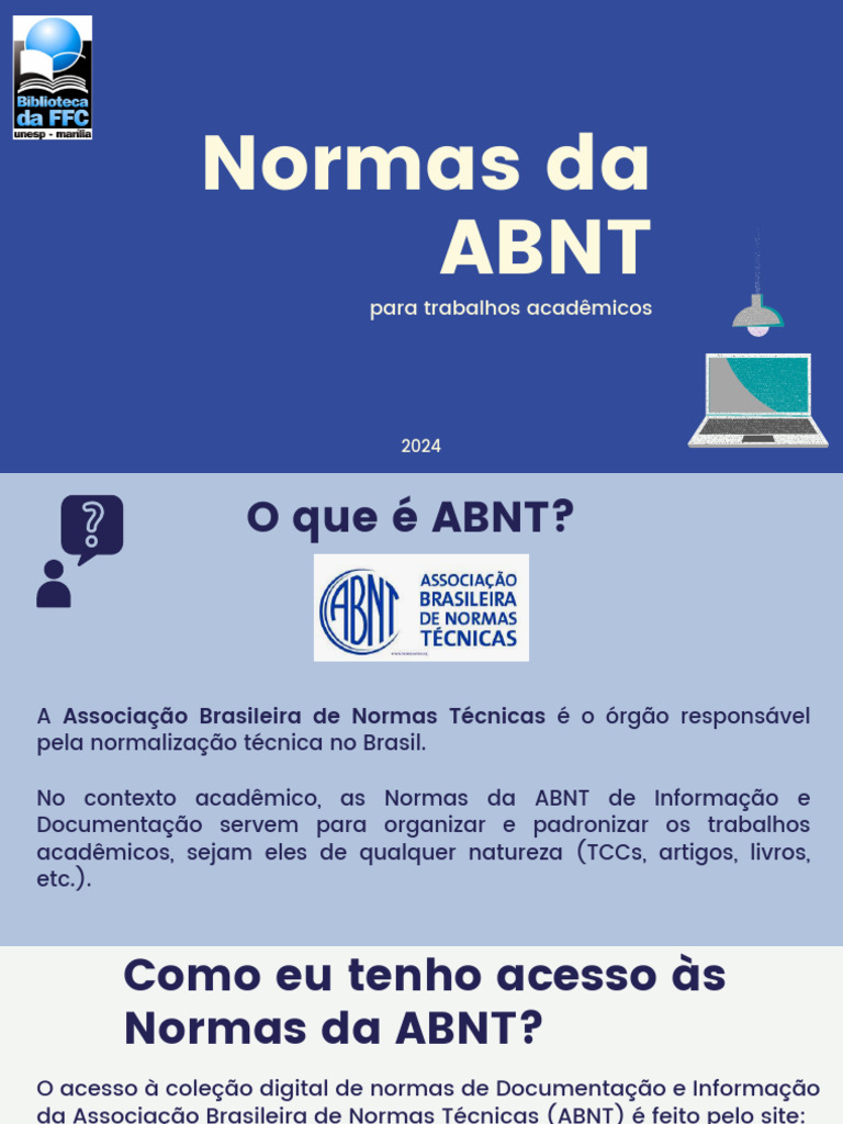 Normas ABNT 2024 para Trabalhos Acadêmicos | PDF | Citação | Abstract ...