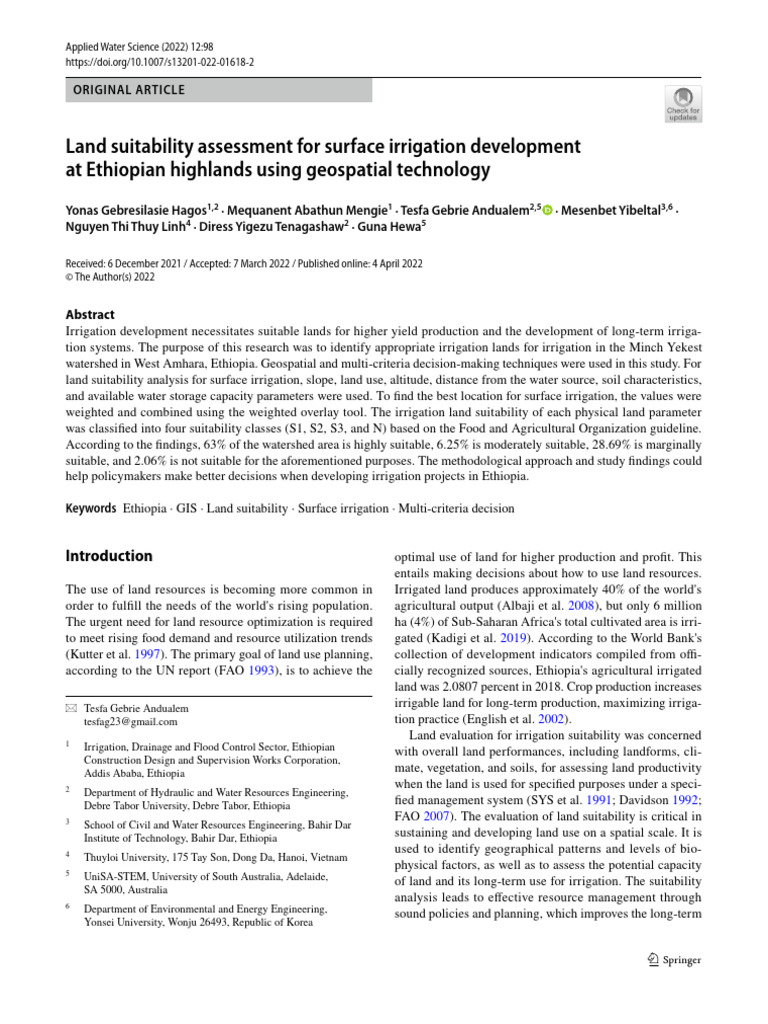 Land Suitability Analysis | PDF | Soil | Geographic Information System