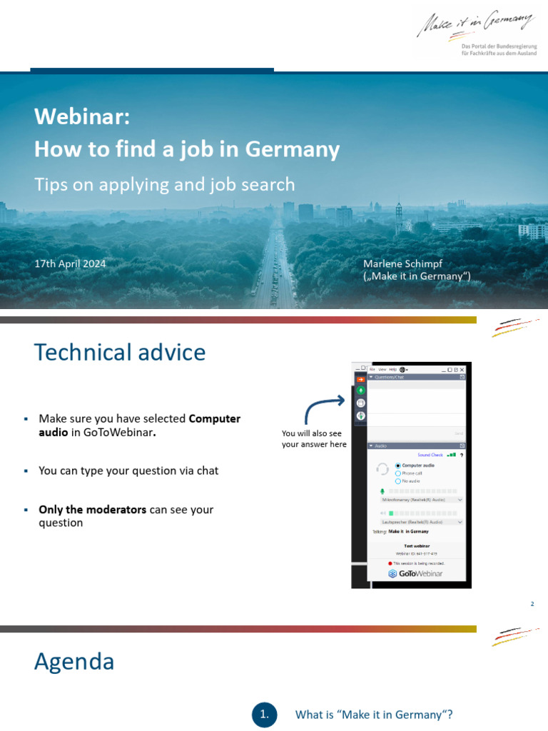 How do i find a job in germany make it in germany pdf job interview