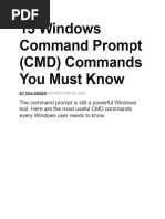 CMD Commands | PDF | Command Line Interface | Computer File