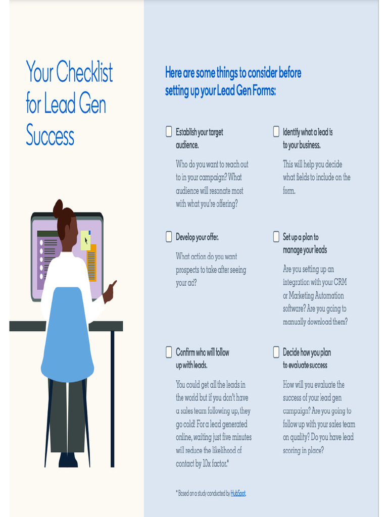 Lead Gen Checklist 2024-2025 | PDF