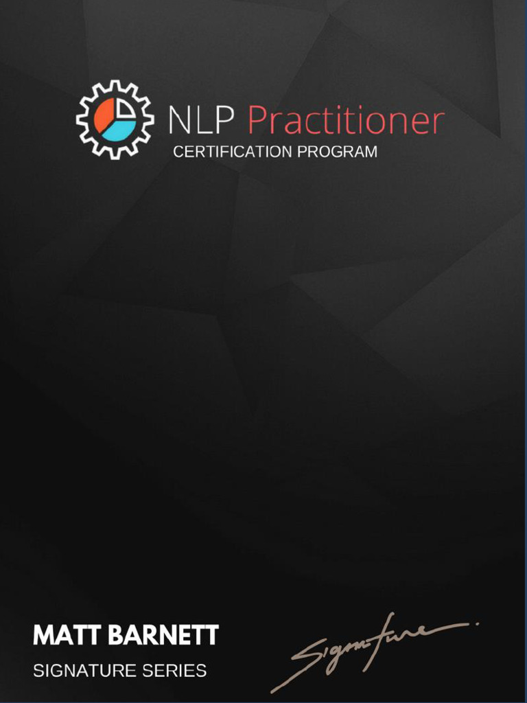 NLP Practitioner Training Overview | PDF | Neuro Linguistic Programming ...