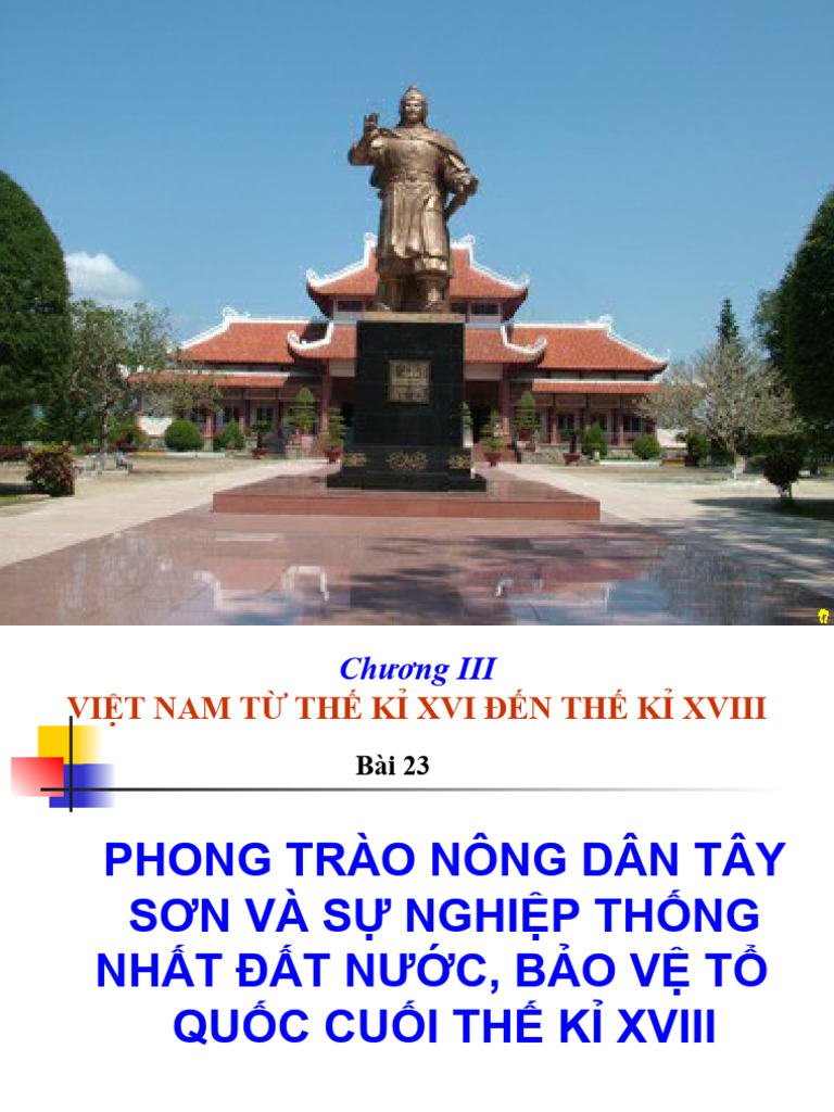 Bai 23 Phong Trao Tay Son Va Su Nghiep Thong