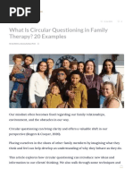 Circular Questioning in Family Therapy | PDF | Family Therapy ...