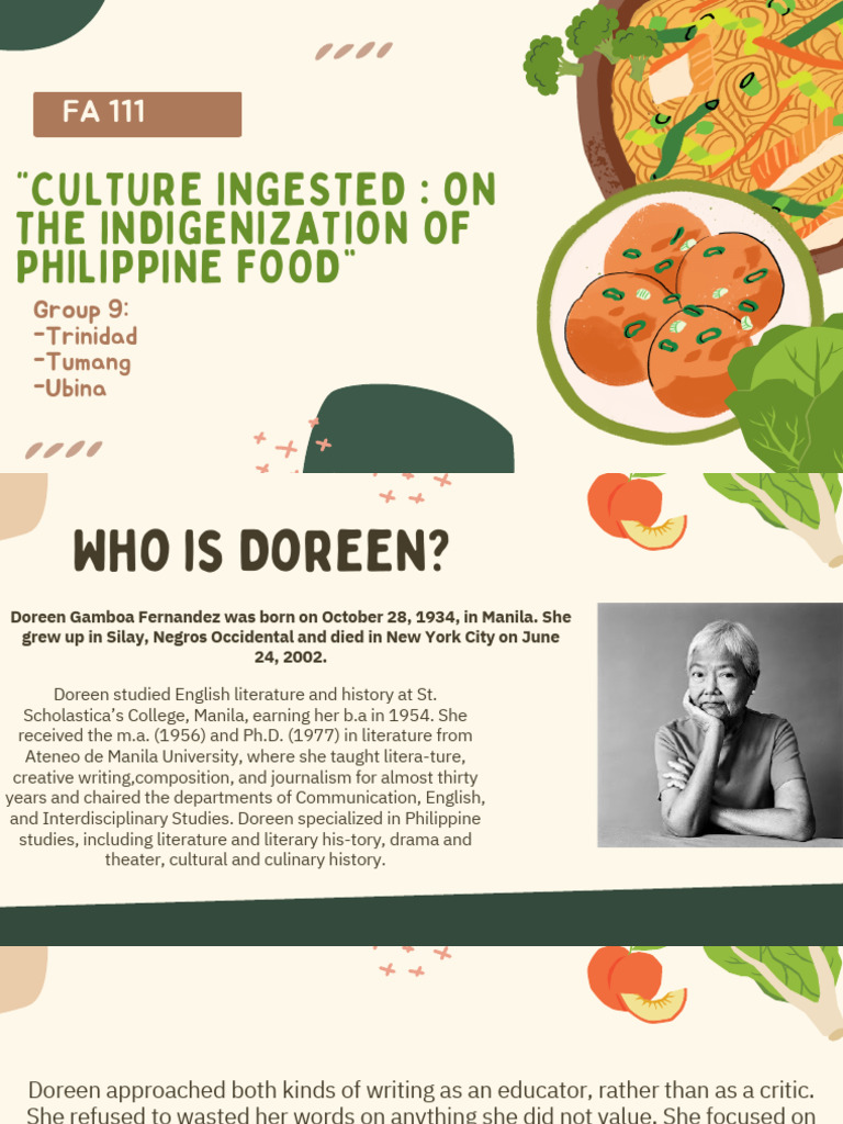 Indigenization of Philippine Food Culture | PDF | Chinese Cuisine ...