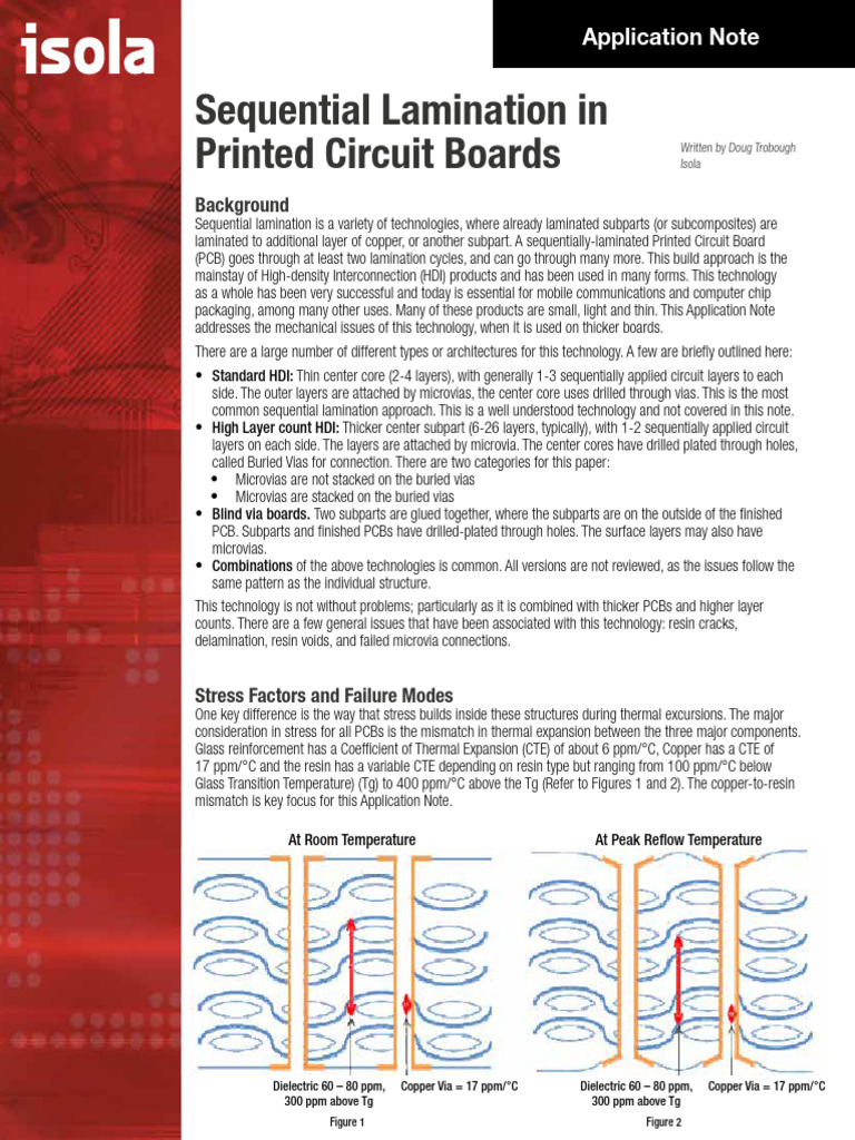 Sequential Lamination in PCBs | PDF | Printed Circuit Board | Stress